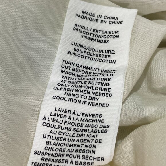 AVEC LES FILLES (NWT) "Butterfly Panel" Woven Lined Full Skirt, B/W Floral - XL - Picture 10 of 12